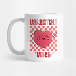 Groovy Valentine Vibes Valentines Day Mug